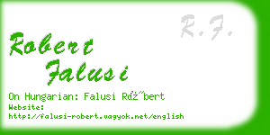 robert falusi business card